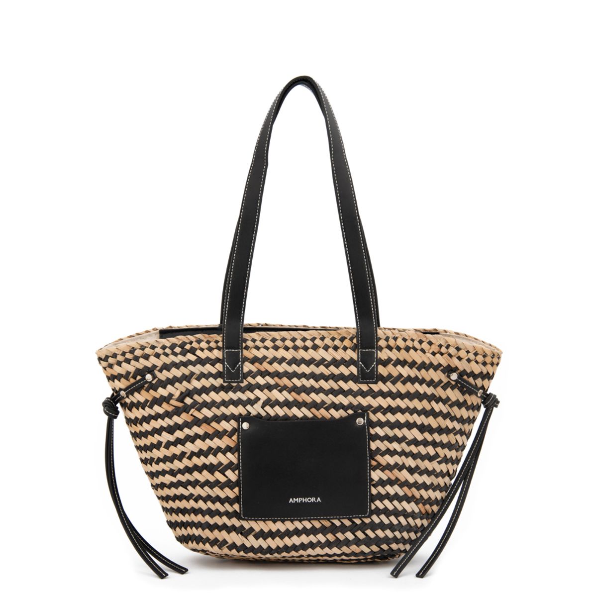 AMPHORA - Bolso barbados negro