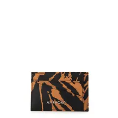 AMPHORA - Tarjetero katrio pequeña camel