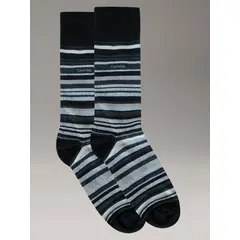 CALVIN KLEIN - Calcetines Barcode Multi Stripe Negro