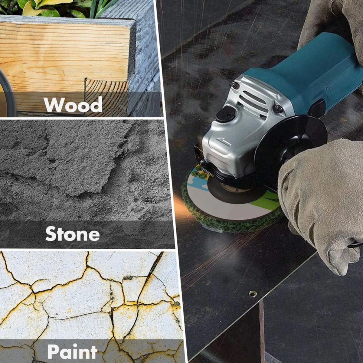 MUNDO MAGIA - Disco Pulir Removedor Pintura Oxido 115mm Esmeril 6pcs