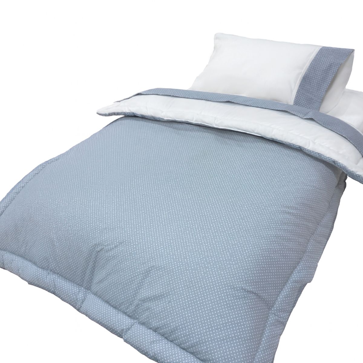KINDERFLEX - Set Cuna Colecho 100% Algodón Grey