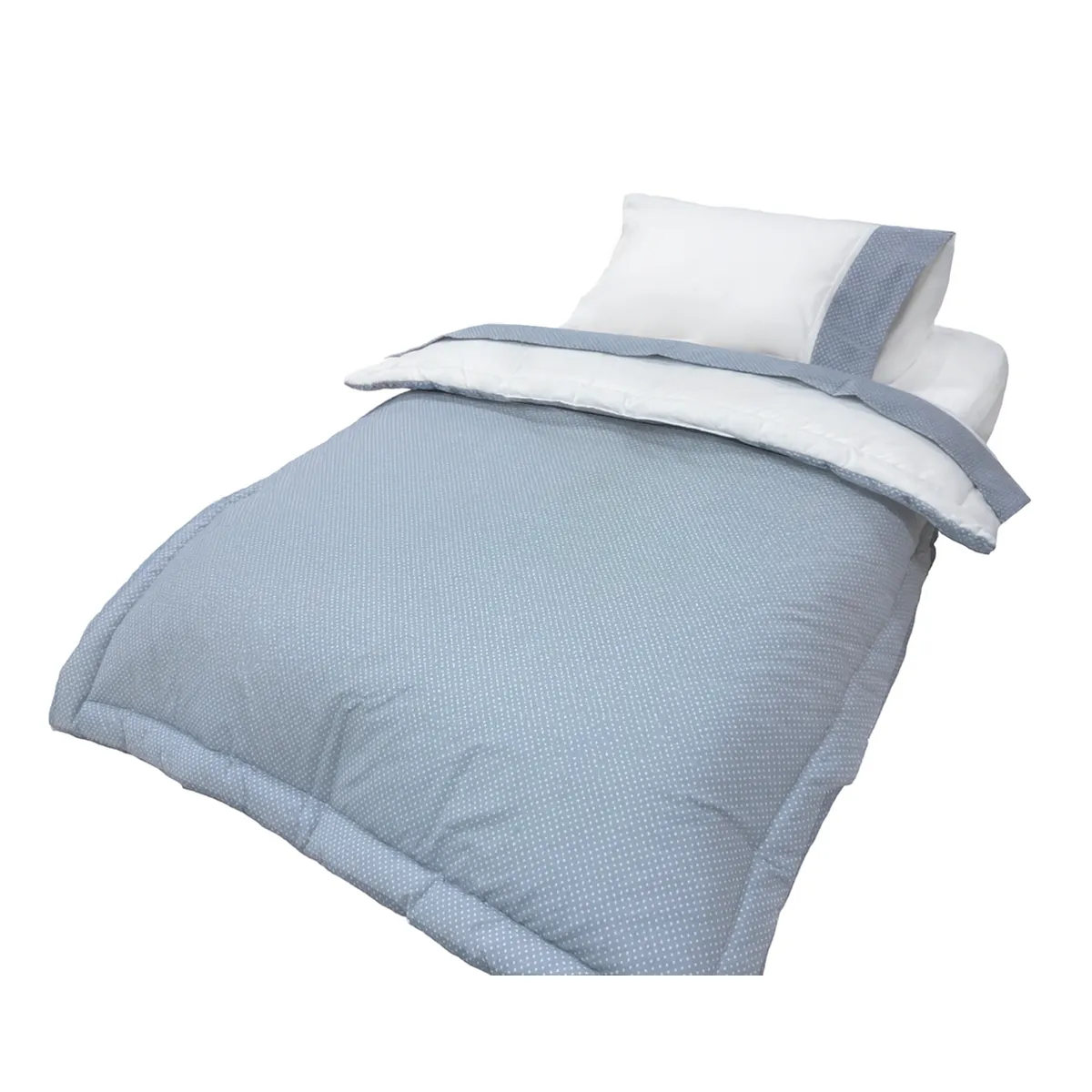 KINDERFLEX - Set Cuna Colecho 100% Algodón Grey