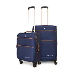 NAUTICA - Pack 2 maletas blanda de tela S+M Lisboa 10k y 20k azul