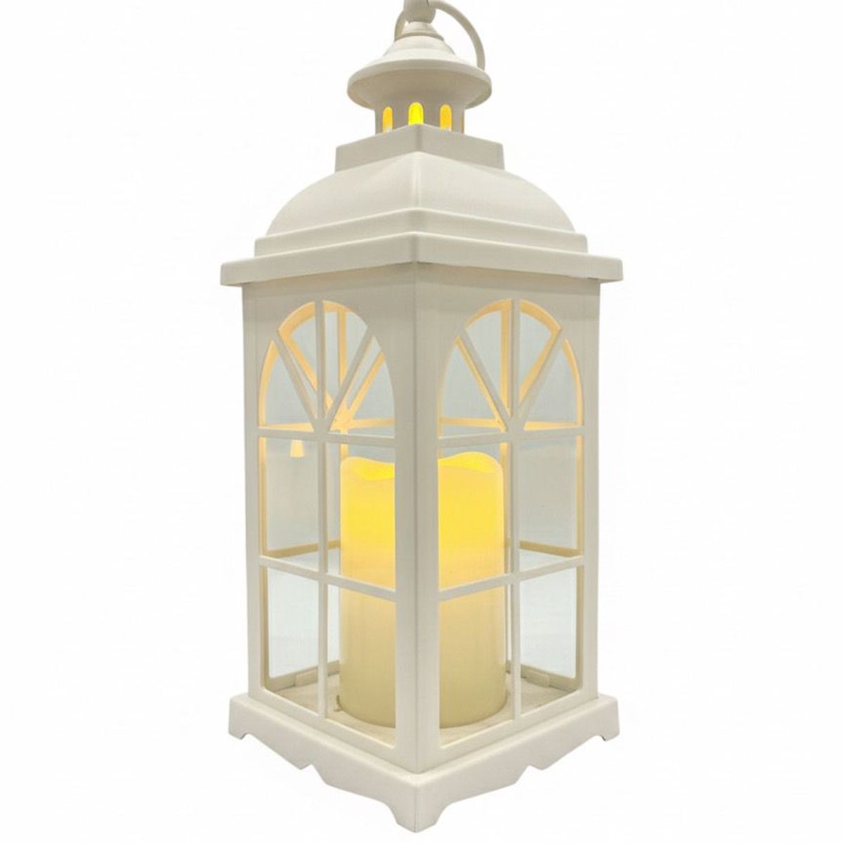 WAKESHOME - Lampara Candelabro y vela Led Decorativo Con acrílico Adorno Navidad