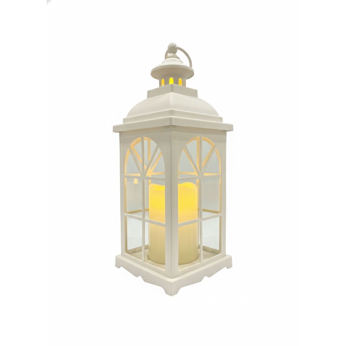 WAKESHOME - Lampara Candelabro y vela Led Decorativo Con acrílico Adorno Navidad