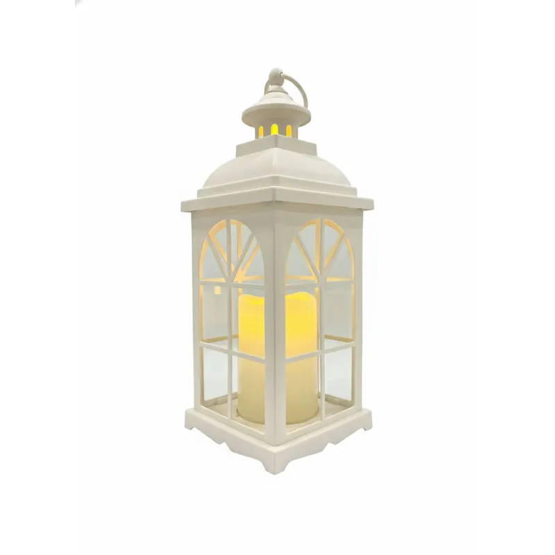 WAKESHOME - Lampara Candelabro y vela Led Decorativo Con acrílico Adorno Navidad