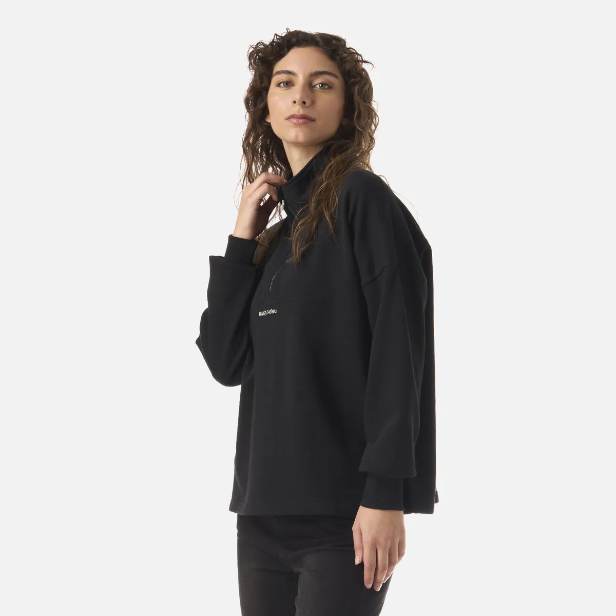 HAKA HONU - Polerón Mujer Peliculyon Negro Haka Honu