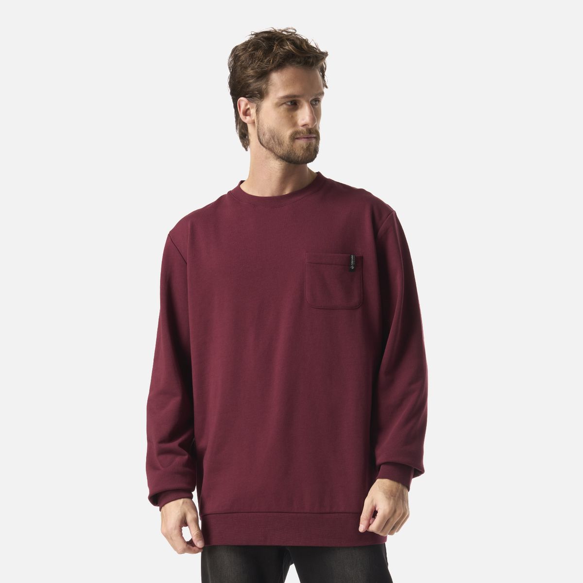 HAKA HONU - Polerón Hombre Peliculyon Burdeo Haka Honu