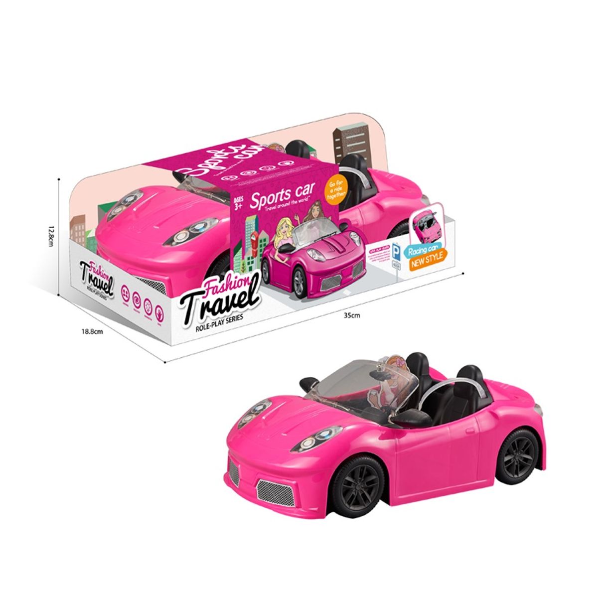 GENERICO - Juguete Auto Y Muñeca Fashions Travel