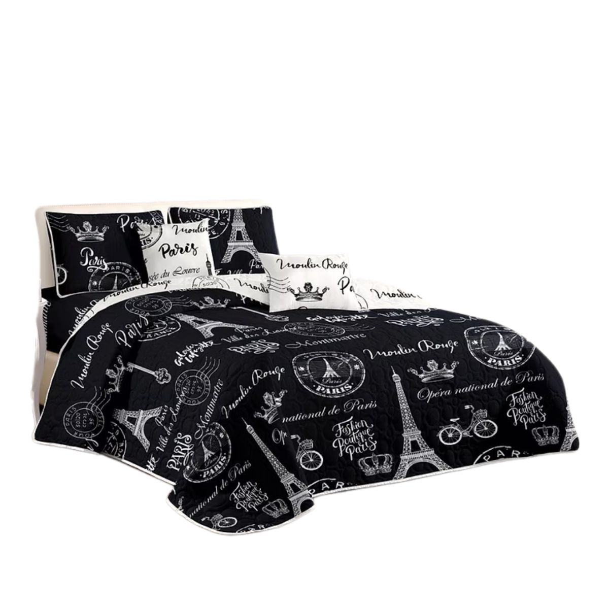 GENERICO - Cubrecama Quilt King De Verano Diseños Estampados GS