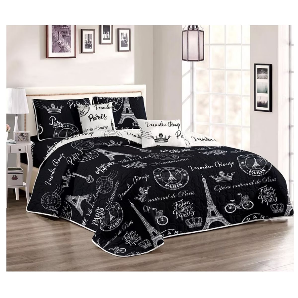 GENERICO - Cubrecama Quilt King De Verano Diseños Estampados GS