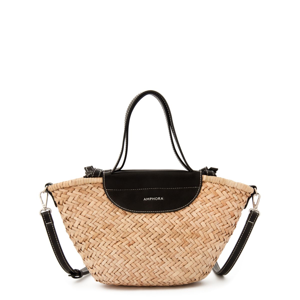 AMPHORA - Bolso granada pequeña negro