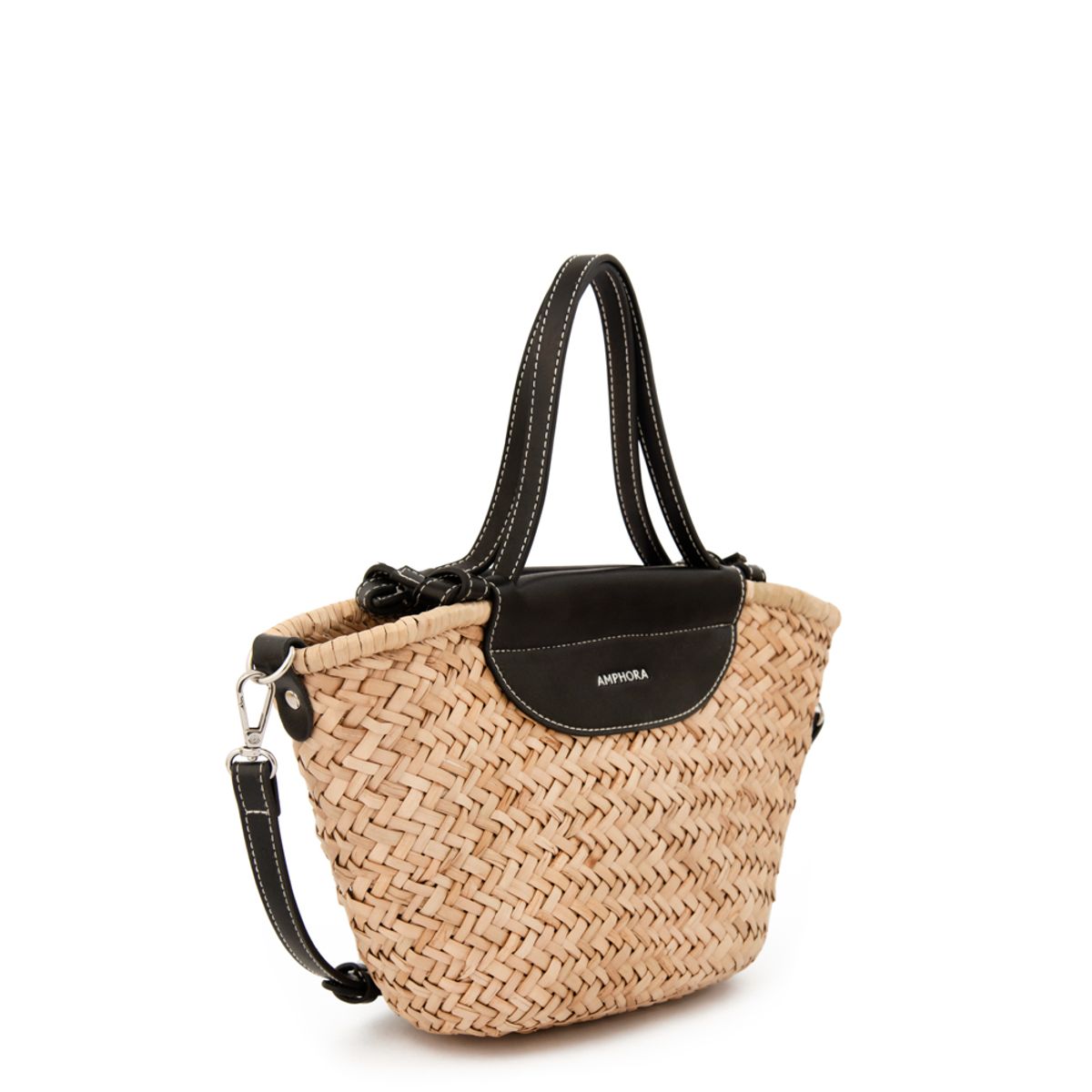 AMPHORA - Bolso granada pequeña negro