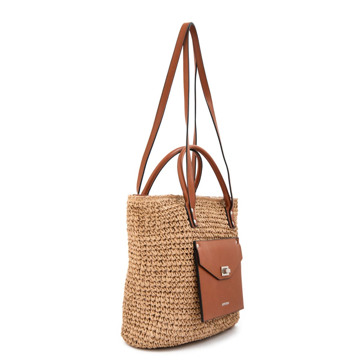 AMPHORA - Bolso tobago grande café