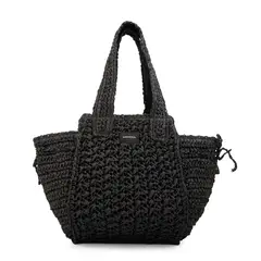 AMPHORA - Bolso pistacho grande negro