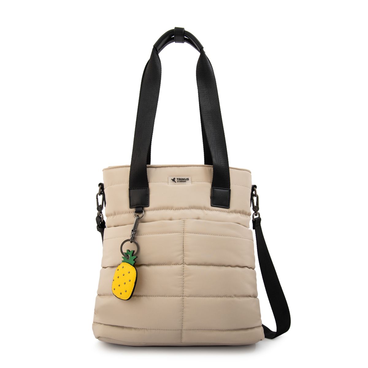 TRINUS - Cartera tote shopping tiana mediana beige