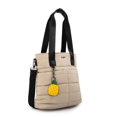 Imagen 2 del producto Cartera tote shopping tiana mediana beige