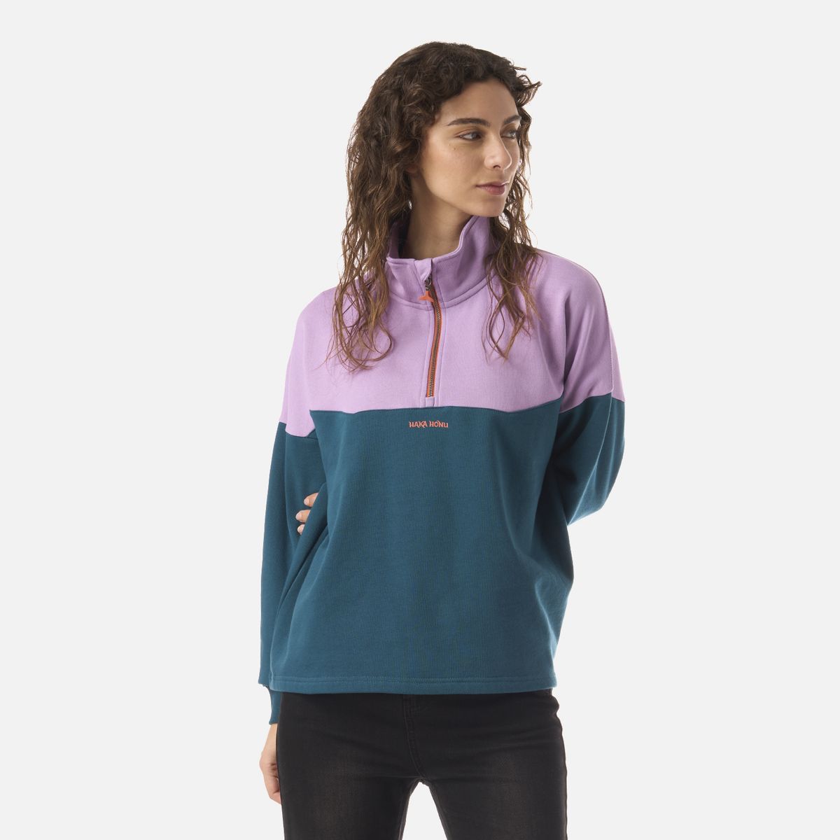 HAKA HONU - Polerón Mujer Peliculyon Petroleo Oscuro Haka Honu