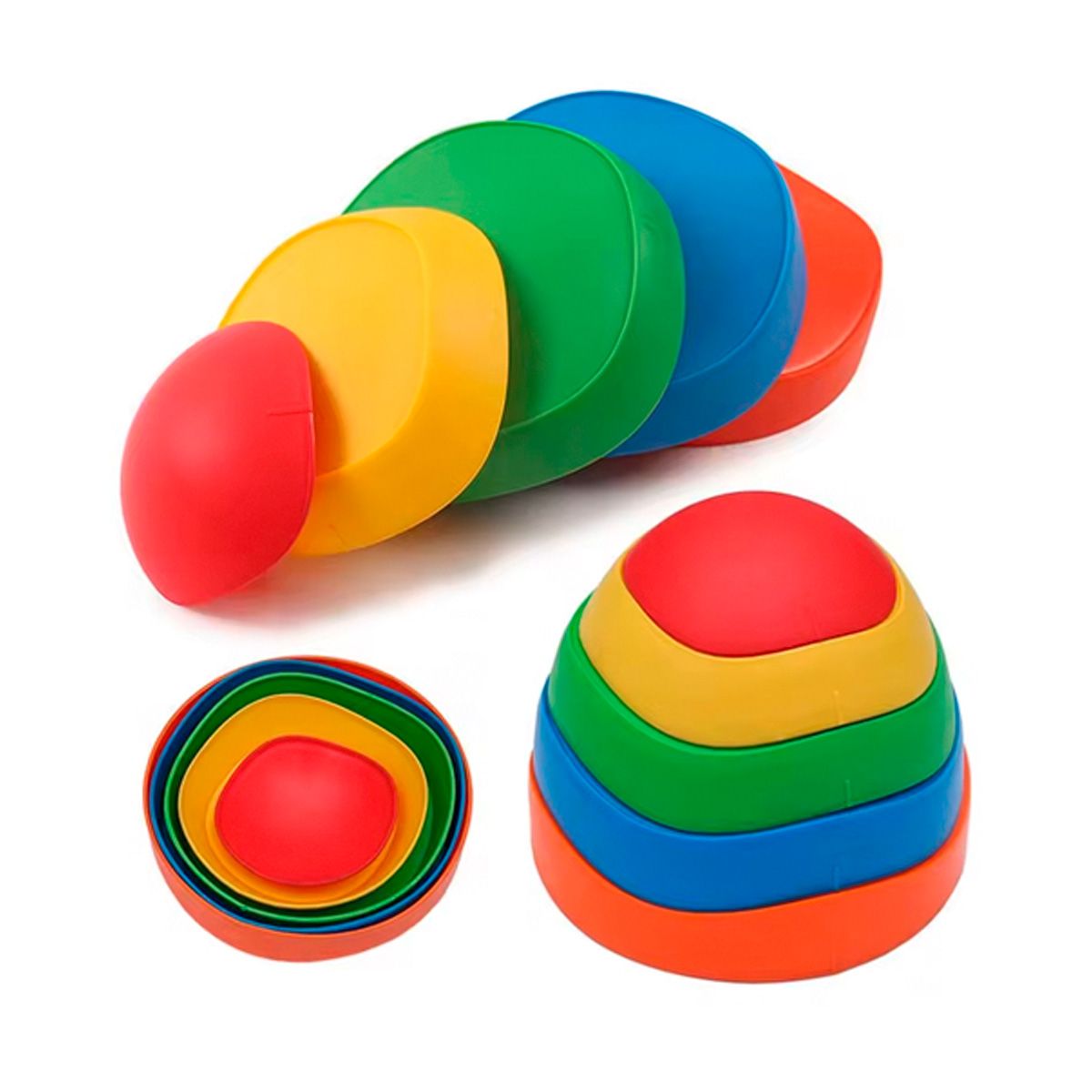 SDFIT - Piedras De Rio Equilibrio Niños Anti Deslizantes Set De 5x 5 Xz-ghs-001