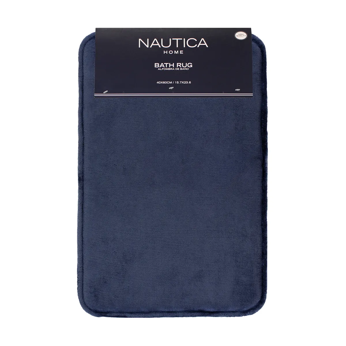 NAUTICA - Alfombra de Baño Nautica Home flannel 40x60cm antideslizante azul marino