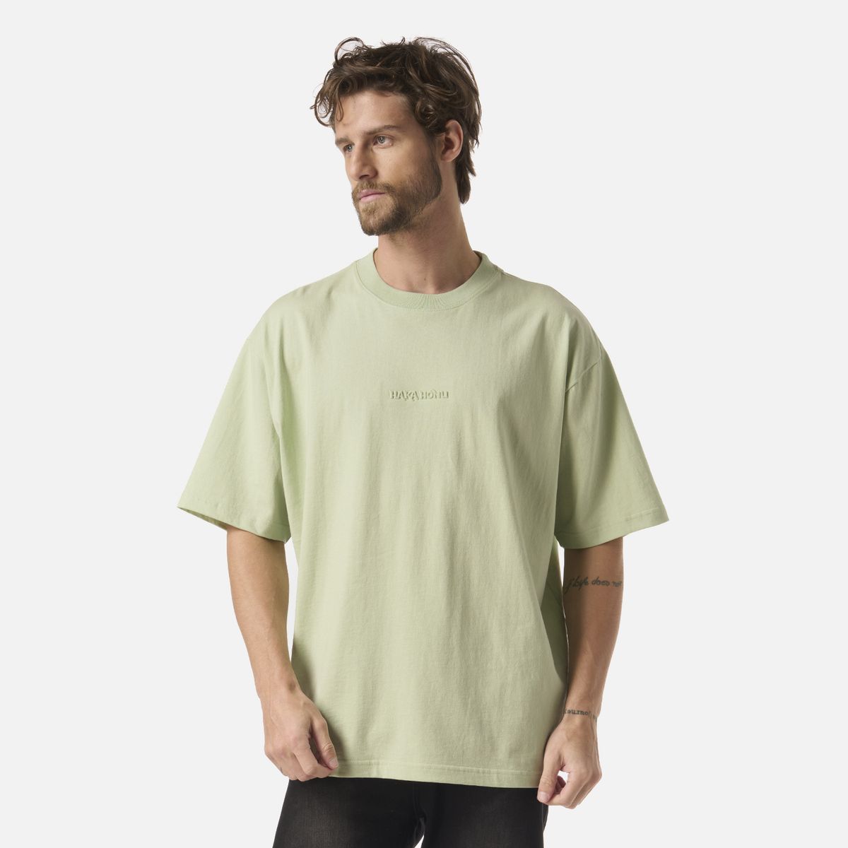 HAKA HONU - Polera Hombre Que Heavy Menta Haka Honu