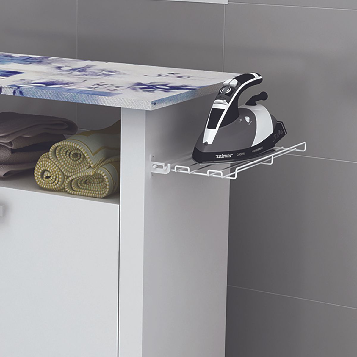 TECNOMOBILI - Mueble para planchado blanco 85 x 102,5 x 35,5 cm espesor 15mm