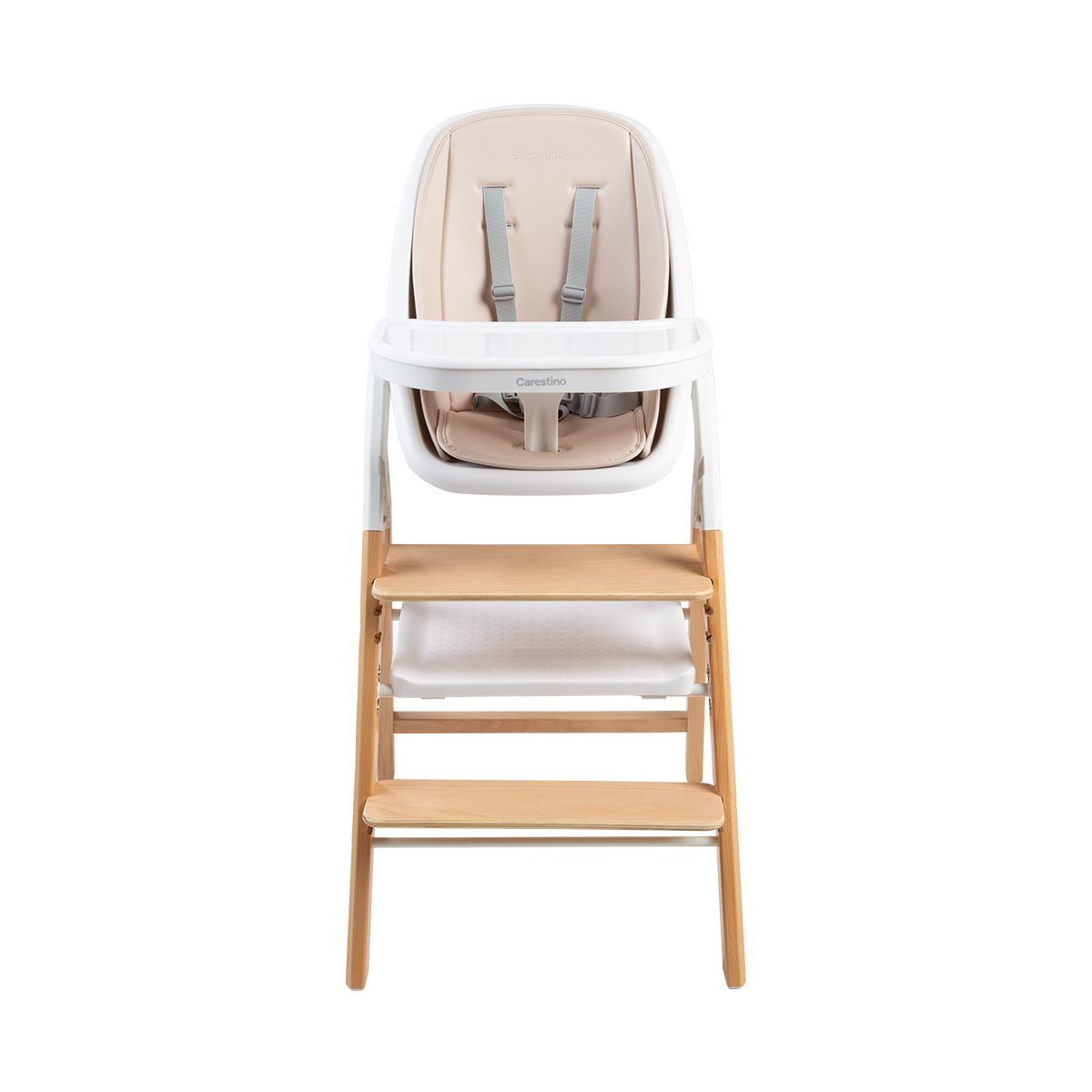 CARESTINO - Silla de Comer 3 en 1 Malta Greige