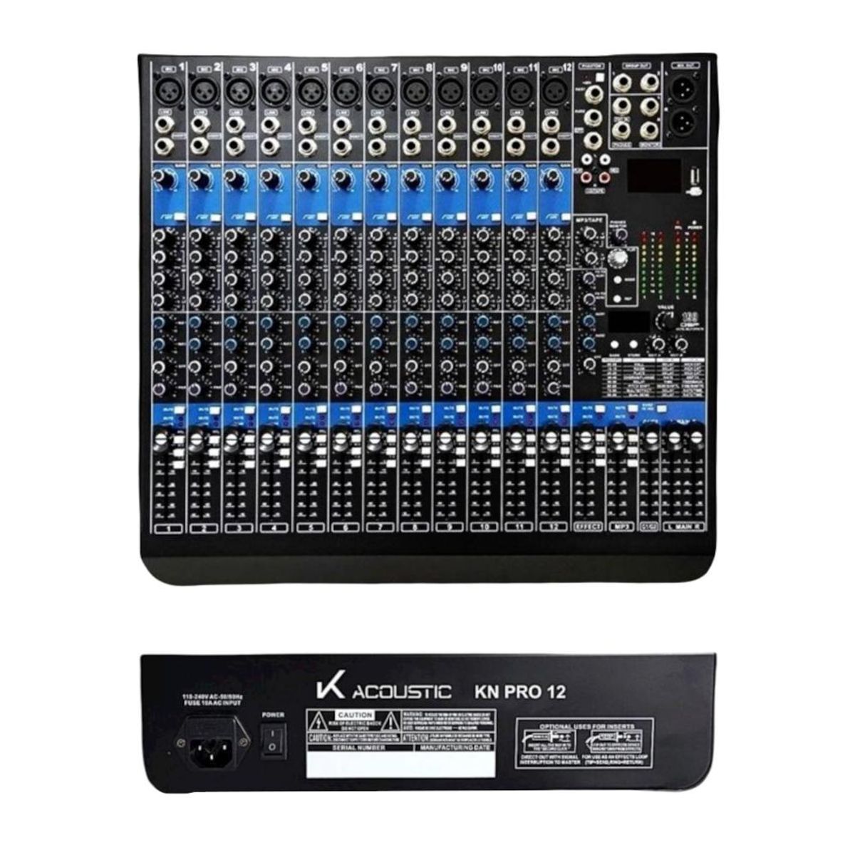 K ACOUSTIC - Mixer Analogo K-Acoustic KN PRO12