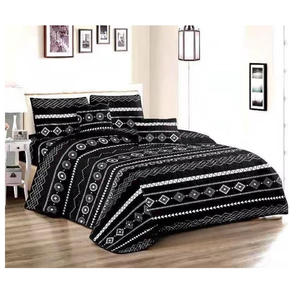 GENERICO - Cubrecama Quilt King De Verano Diseños Estampados GS