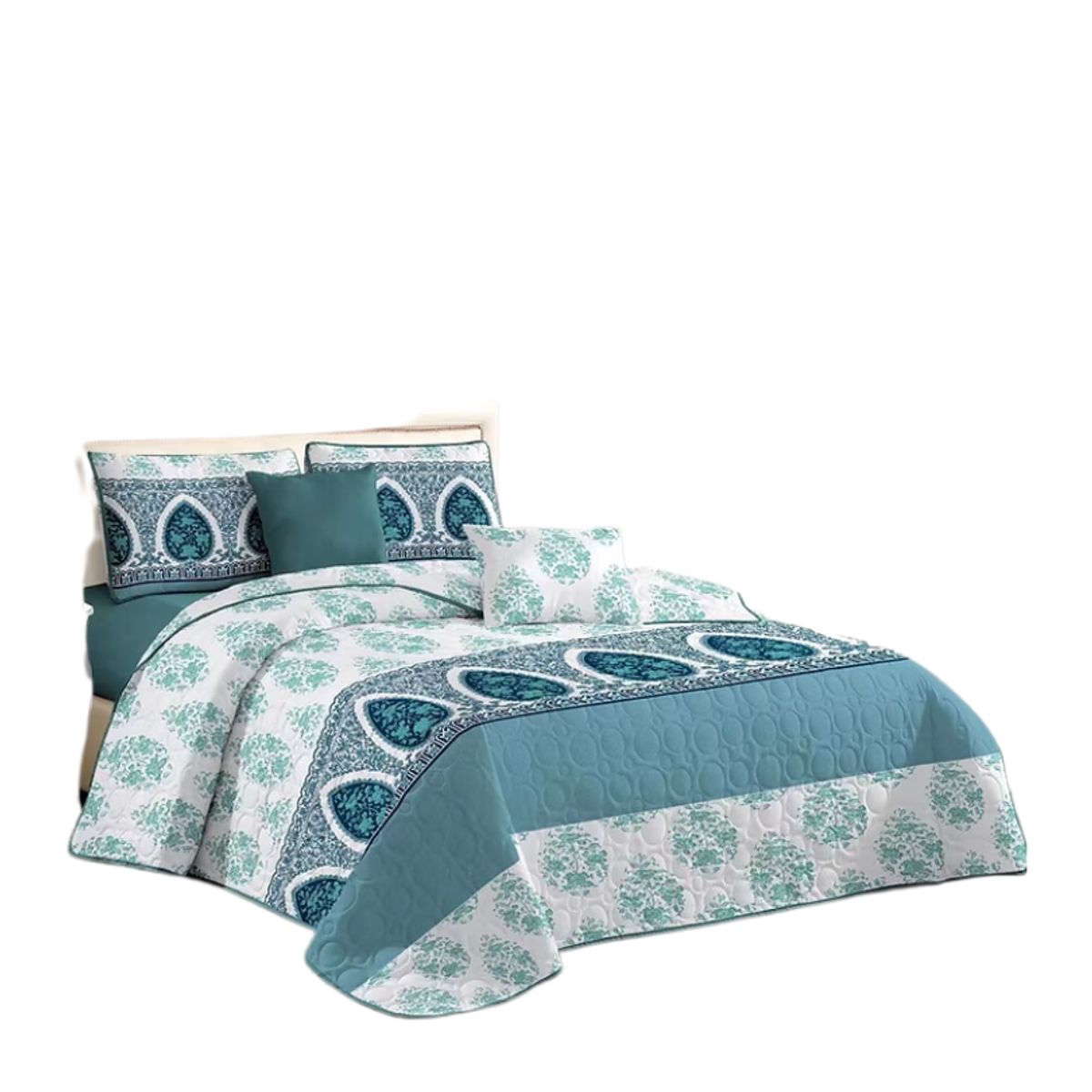 GENERICO - Cubrecama Quilt King De Verano Diseños Estampados GS