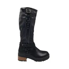 HERIEL - Bota Negra Taco Mujer