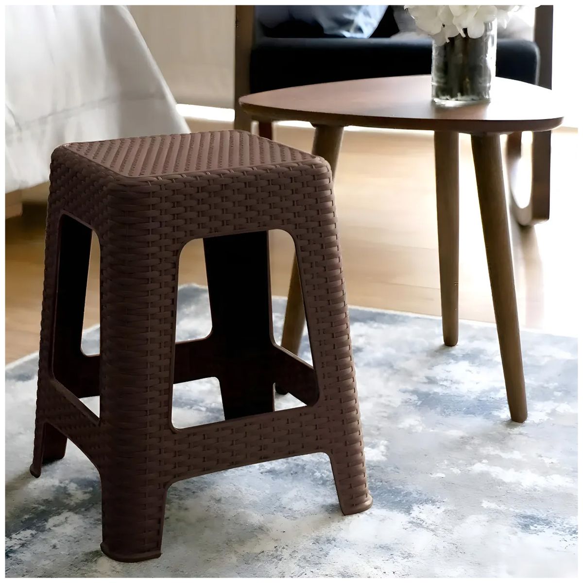 GENERICO - Pack 2 Pisos De Rattan Negro