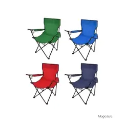 GENERICO - Silla Plegable De Playa Camping Picnic Con Porta Vaso