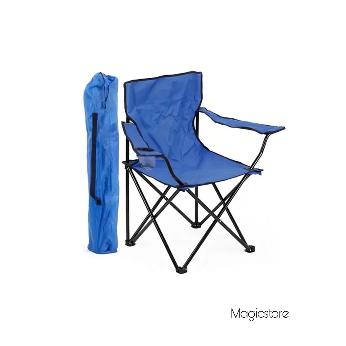 GENERICO - Silla Plegable De Playa Camping Picnic Con Porta Vaso
