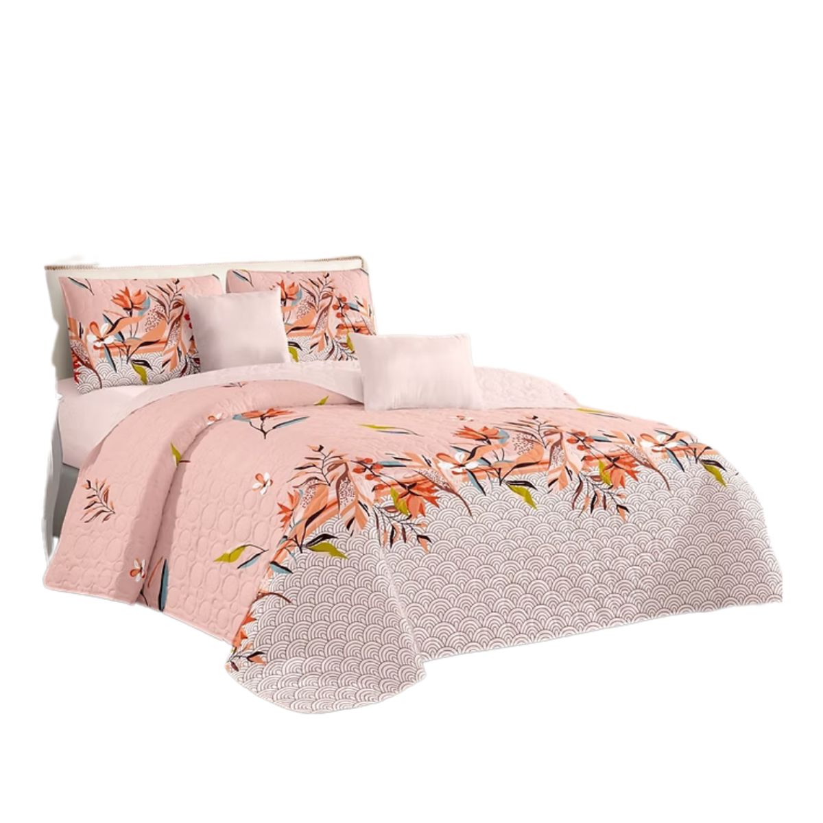 GENERICO - Cubrecama Quilt King De Verano Diseños Estampados GS