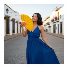 EKOL TACTICA MILITAR - Abanicos Grandes Multicolores Bailes Primavera Verano Elegantes Surtidos