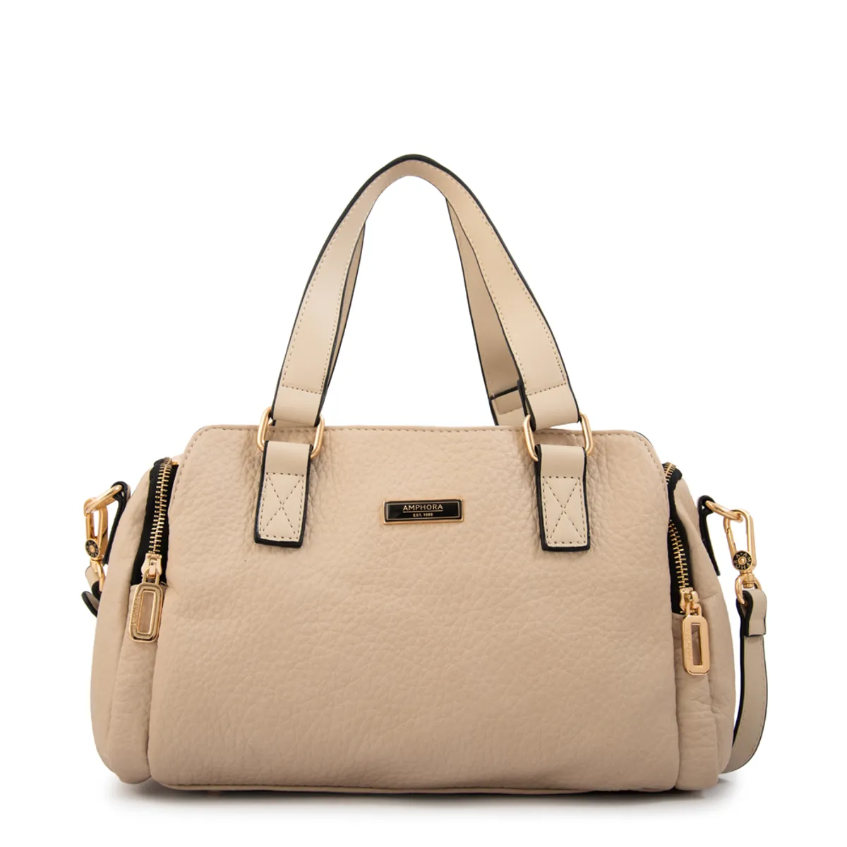 AMPHORA - Cartera tote baul cristel mediana blanco crudo
