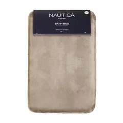 NAUTICA - Alfombra de Baño flannel 40x60cm antideslizante Beige