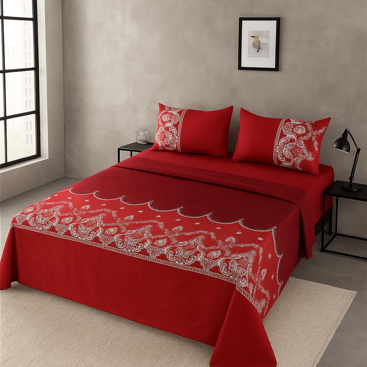 ARMONIA - Juego sábanas tipo 770 clásicas KING 2½ P 144 hilos