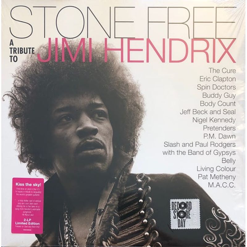 GRUPO LASER DISC - VINILO JIMI HENDRIX TRIBUTE STONE FREE JIMI HENDRIX TRIBU CLEAR AND BLACK 2LP