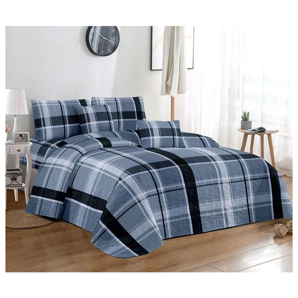 GENERICO - Cubrecama Quilt King De Verano Diseños Estampados GS