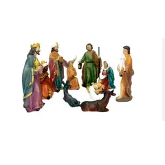 GENERICO - Pesebre navideño 12 pzas ceramica