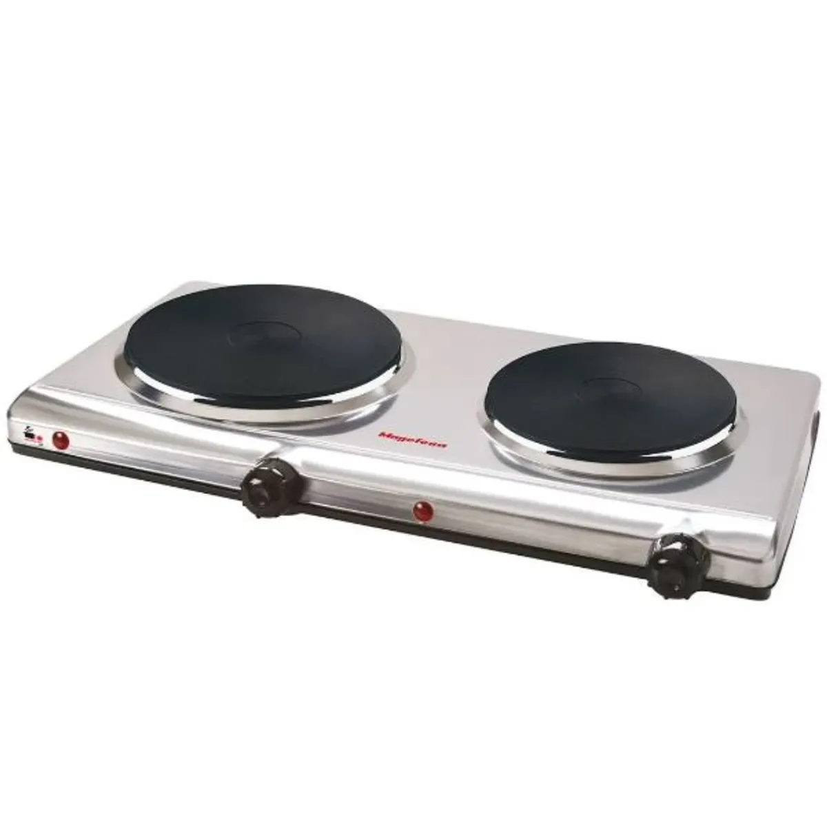 MAGEFESA - Cocina Eléctrica 2.250W Magefesa 2 Platos Inox MGF8022