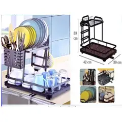 ANGELES DEL HOGAR - Escurridor De Platos Secador Vajillas Lozas Cocina 2 Niveles