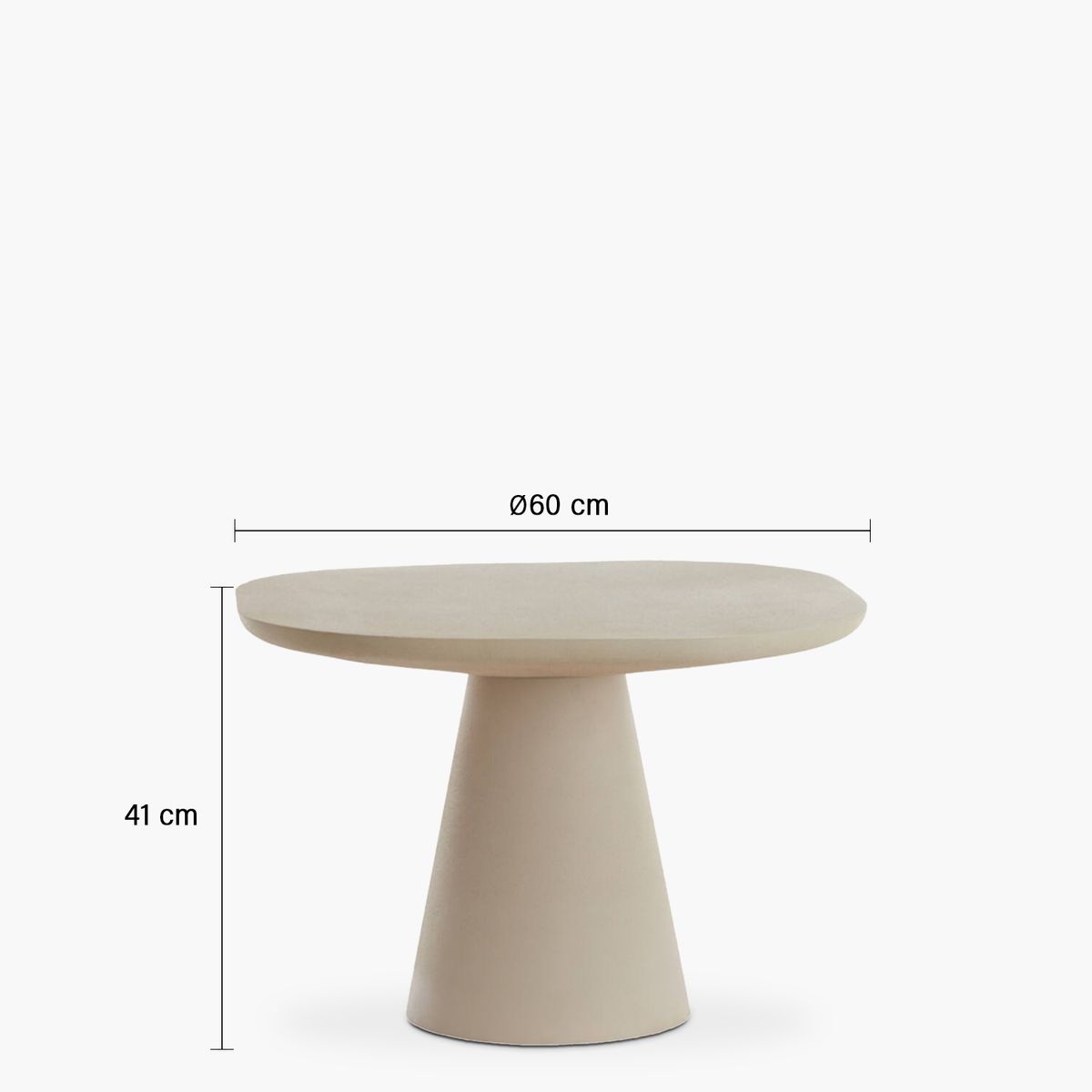 FORM DESIGN - Mesa Lateral Abala Baja Crema Form