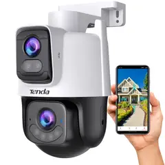 TENDA - Cámara de Seguridad Outdoor Dual 360° CH9 FHD WIFI-6