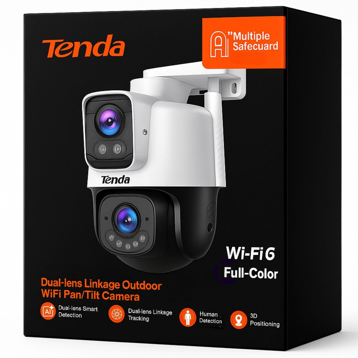 TENDA - Cámara de Seguridad Outdoor Dual 360° Tenda CH9 FHD  WIFI-6
