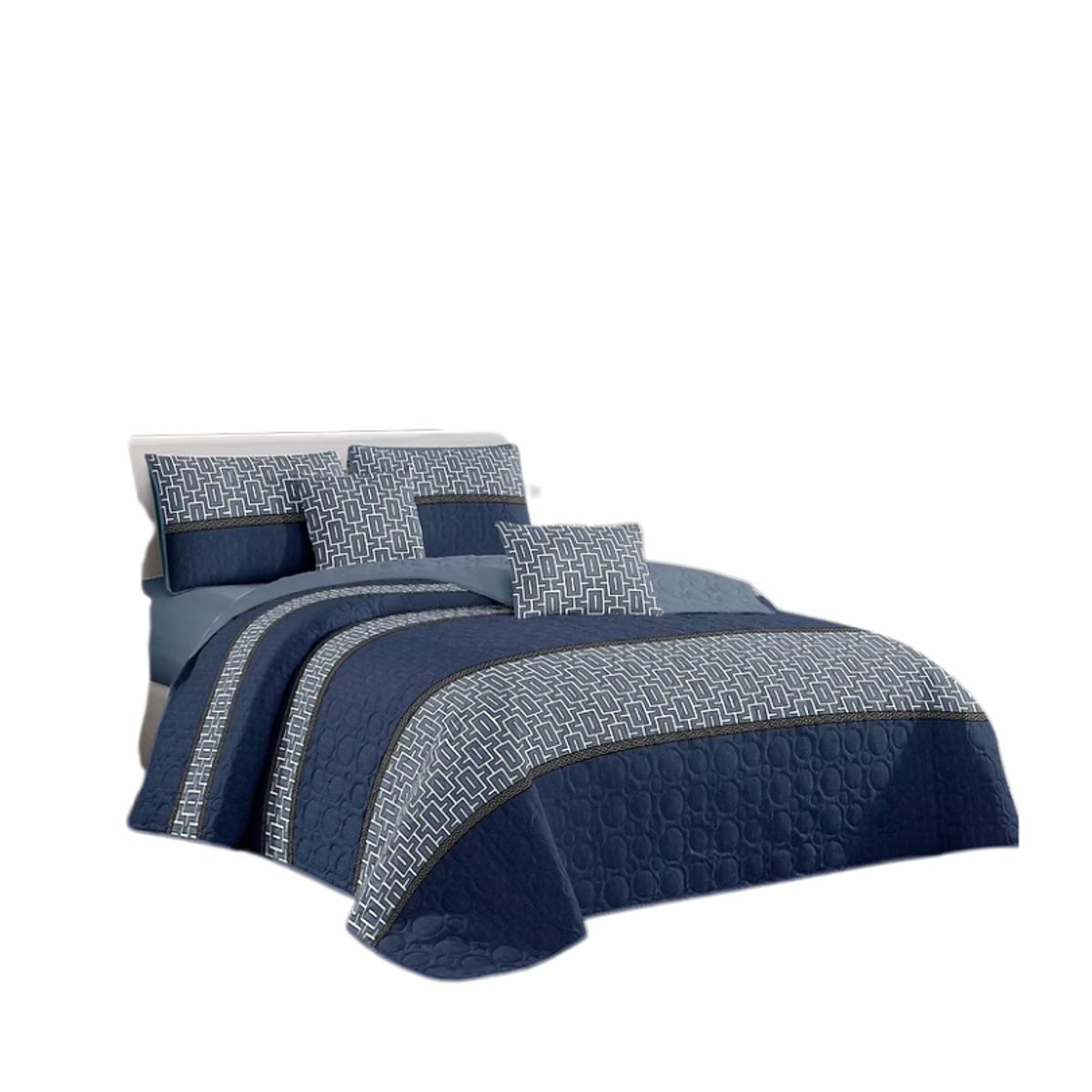 GENERICO - Cubrecama Quilt King De Verano Diseños Estampados GS