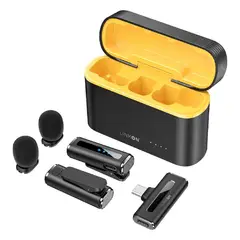 LINKON - Microfono Inalambrico Solapa Lavalier con Windshield