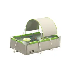 BABYLUNA - Piscina Familiar Desmontable con Techo UV 293x200x65cm PVC Duro
